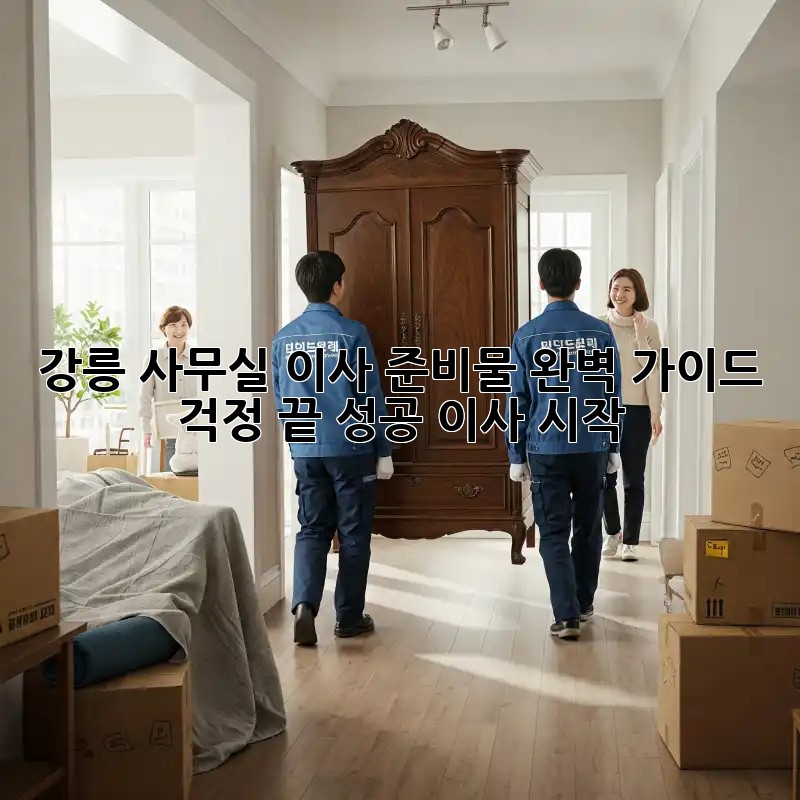 강릉 사무실 이사 준비물 완벽 가이드: 걱정 끝, 성공 이사 시작!