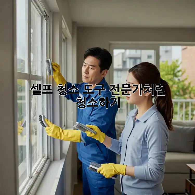 셀프 청소 도구: 전문가처럼 청소하기