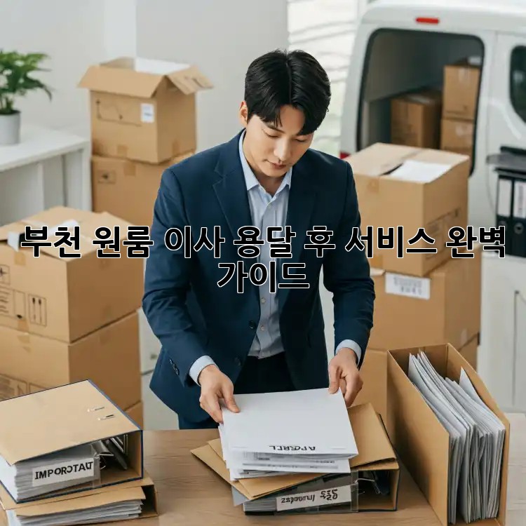 부천 원룸 이사, 용달 후 서비스 완벽 가이드!